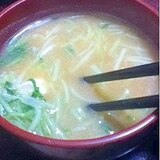 水菜と高野豆腐の味噌汁【じゅわーと沁み込む旨み！】
